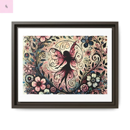 Framed Canvas Fairy art - The flirty crow