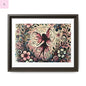 Framed Canvas Fairy art - The flirty crow