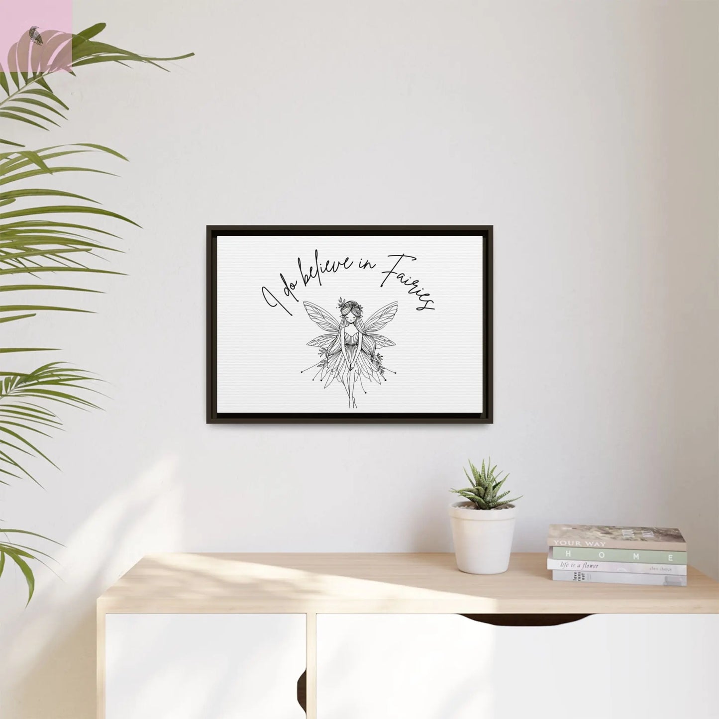 Fairies Canvas, Framed (Multi-color) - The flirty crow