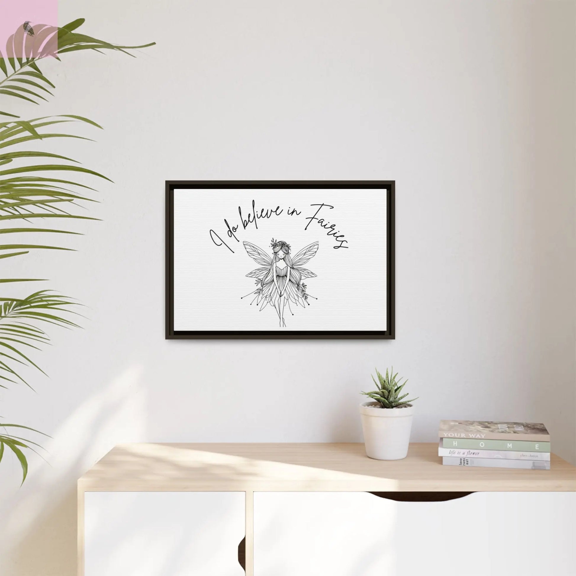Fairies Canvas, Framed (Multi-color) - The flirty crow