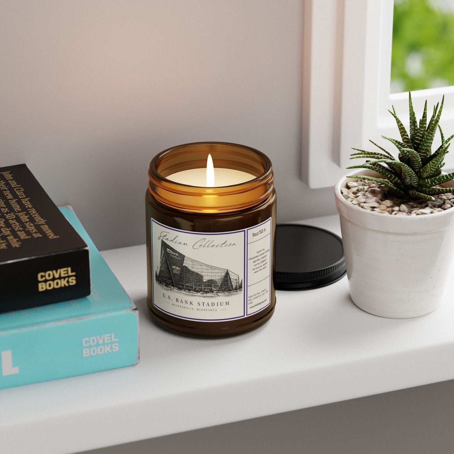 Minnesota Vikings Soy Candle , US Bank Stadium candle Printify