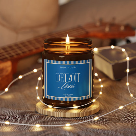 Detroit Lions Scented Soy Candle