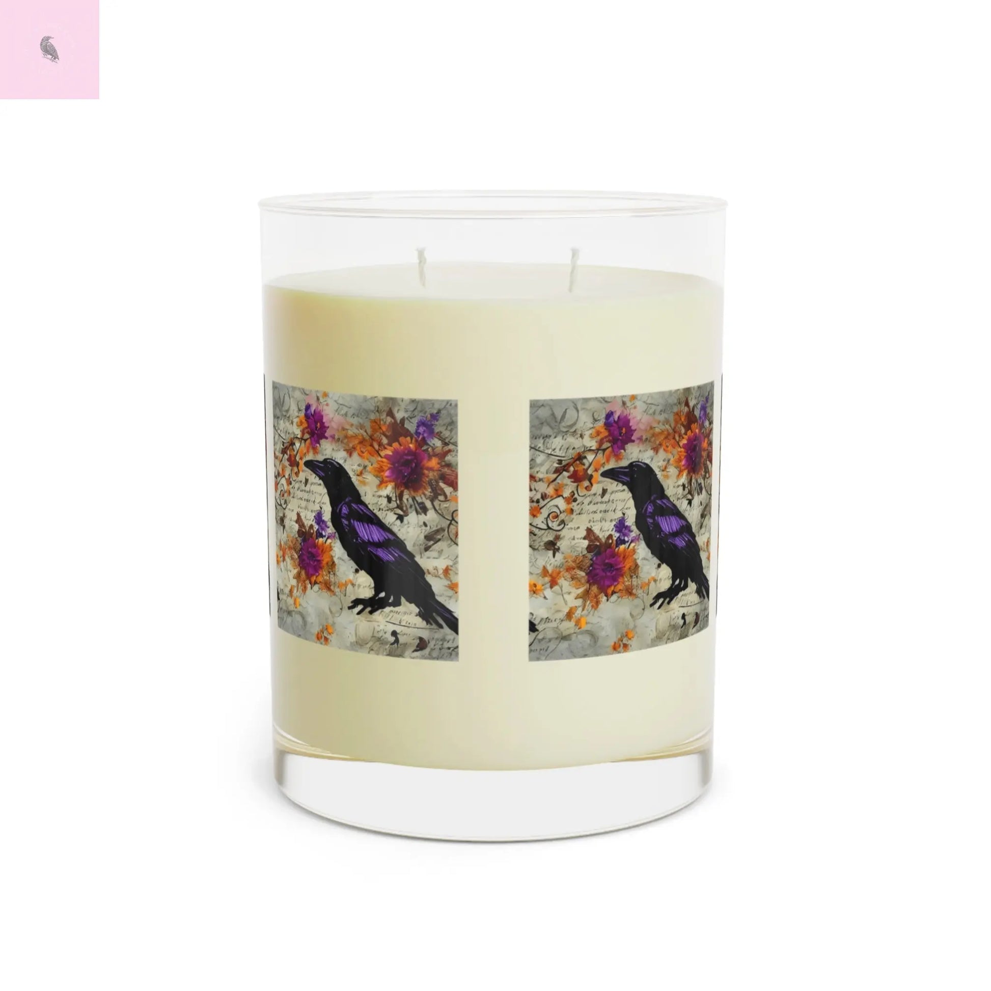 Soy Candle - Crow Lovers 11oz Glass the flirty crow