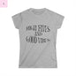 Boho Retro Hippy Women's Tee - High Fives and Good Vibes Design the flirty crow