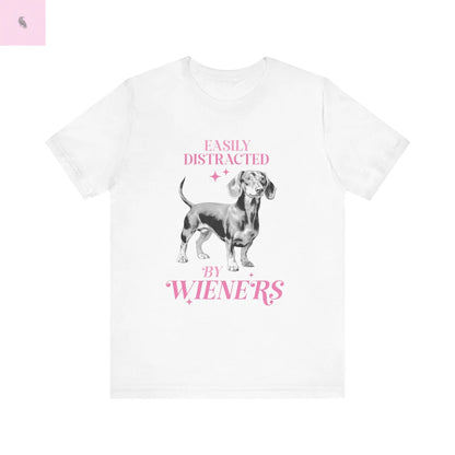 Adorable Short Sleeve Dachshund lovers Tee the flirty crow