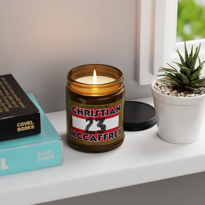 49ers candle, game day scented soy wax candle for 49er fans