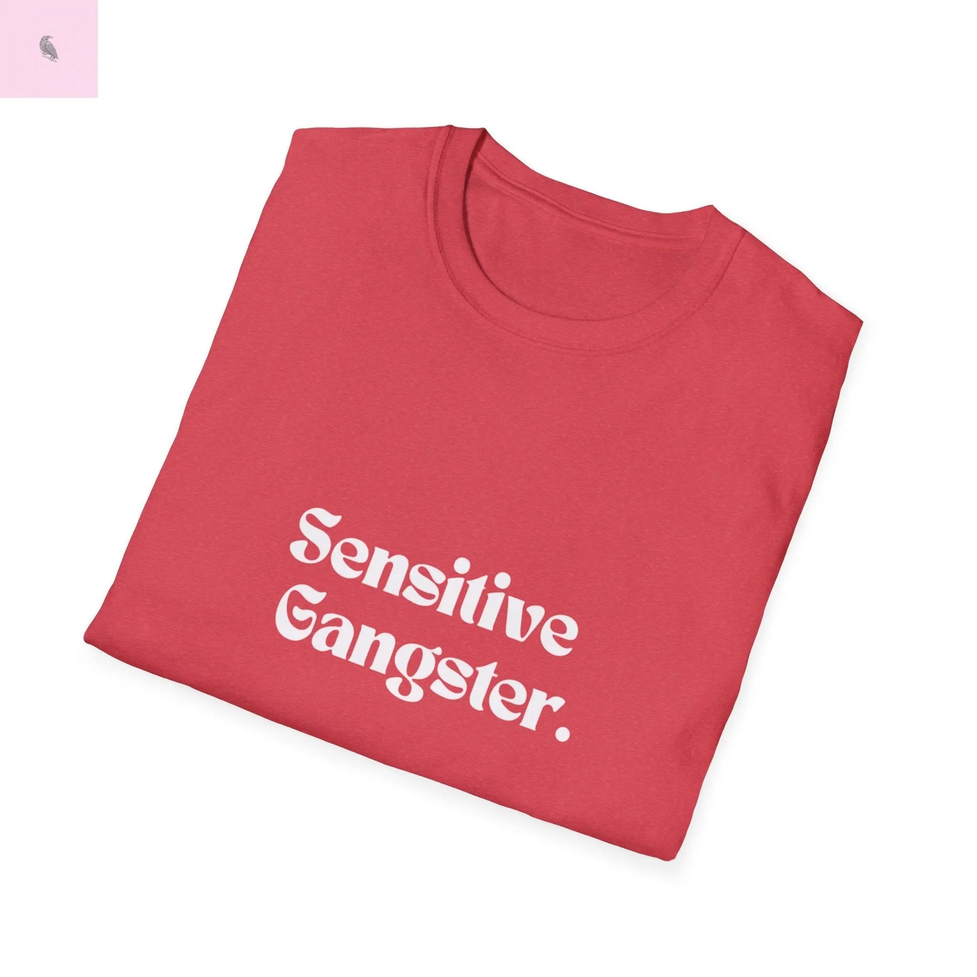 Sensitive Gangster tshirt,  Unisex  beachT-Shirt,  Funny summer top, Gift for Him/Her, Casual Wear, trending tee, cotton soft  top The flirty crow