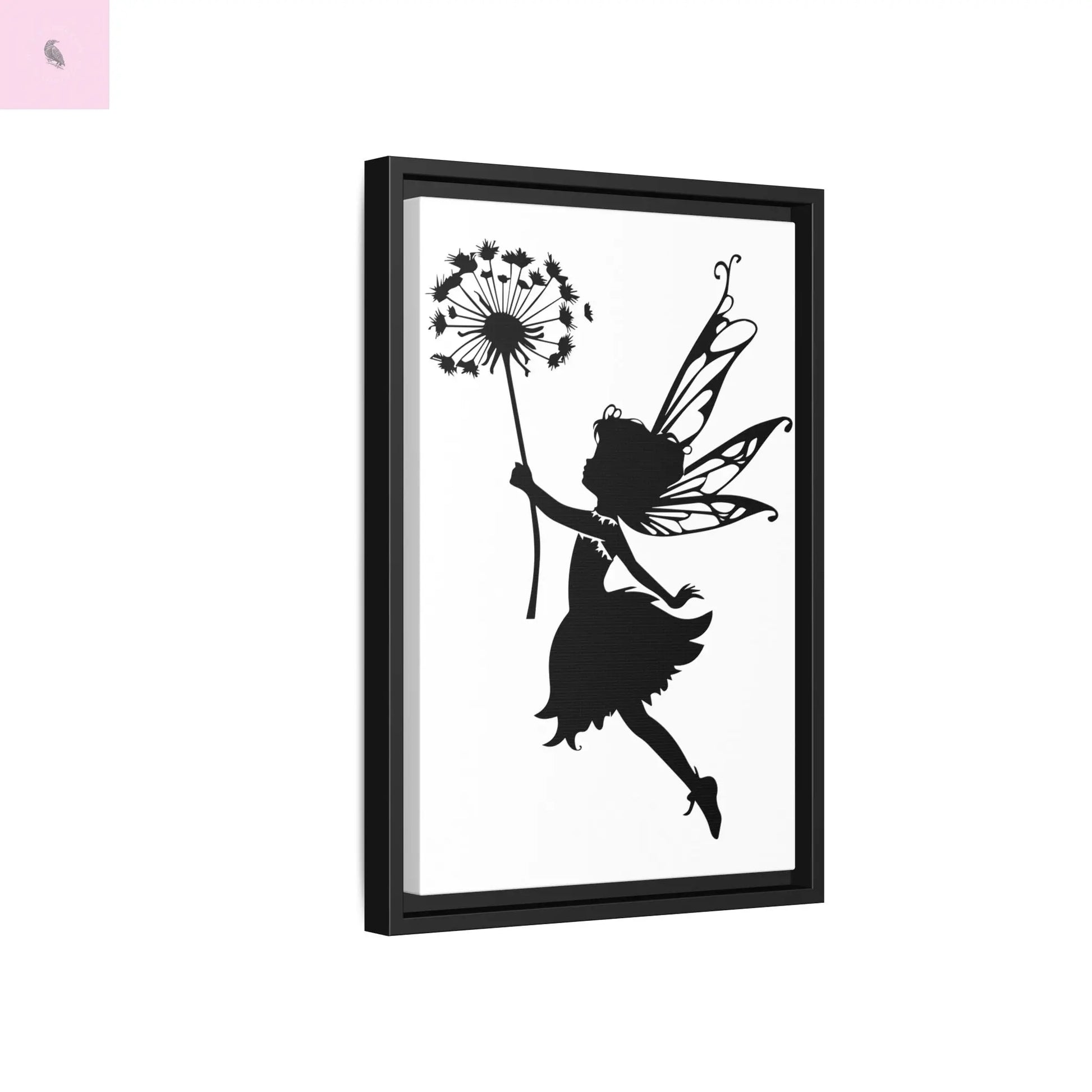 Framed canvas Fairy Silhouette Wall Art, Fairy lover Home Decor, Whimsical Framed Canvas, Fairy Gift, Kids Room Decoration, Nursery Art The flirty crow