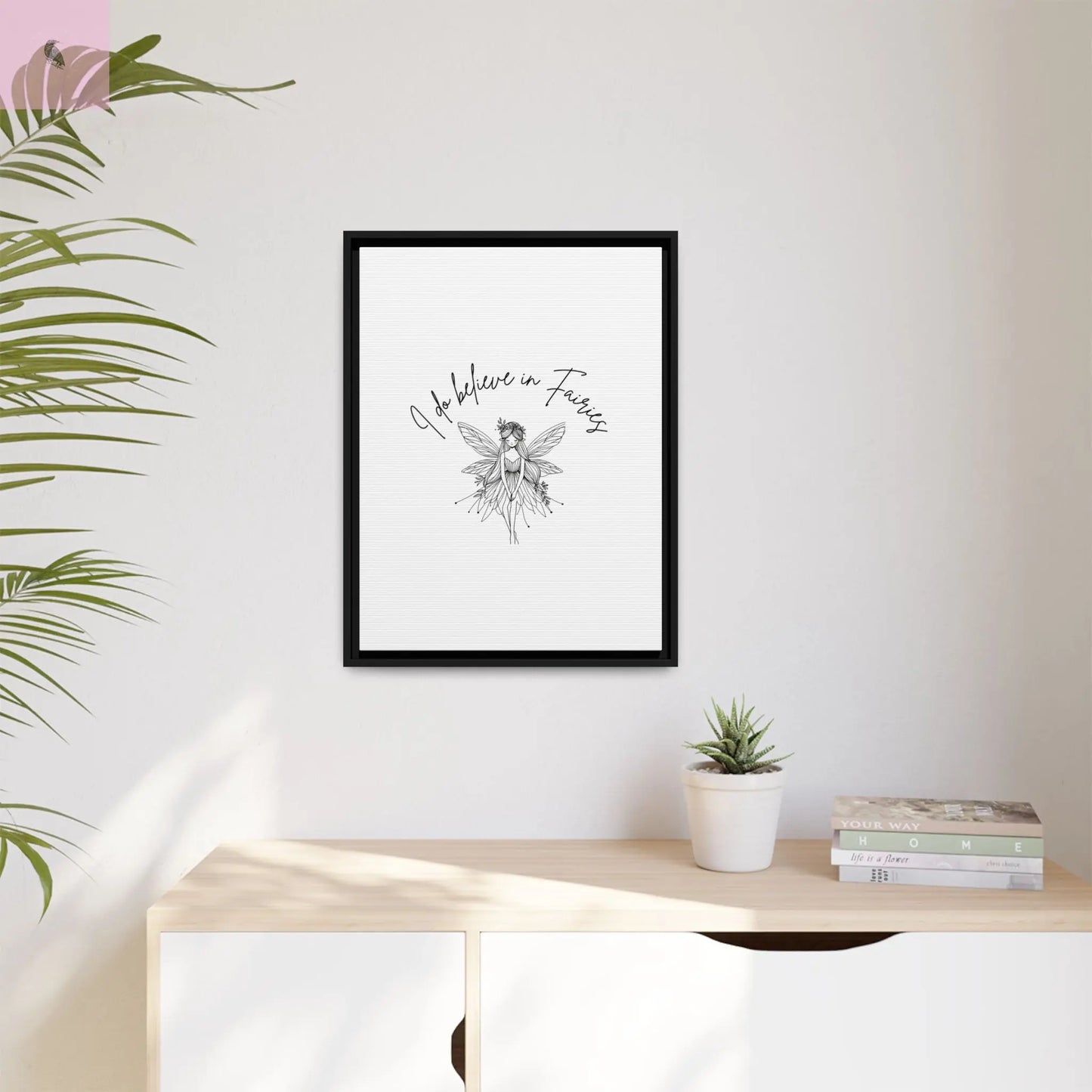 Fairies Canvas, Framed (Multi-color) - The flirty crow