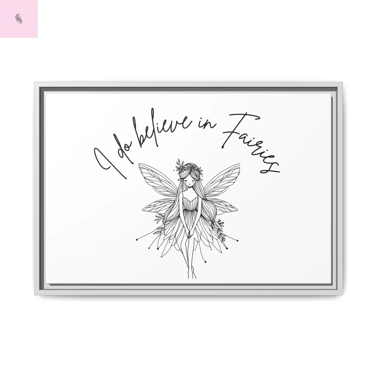 Fairies Canvas, Framed (Multi-color) - The flirty crow