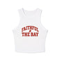Faithful to the Bay Women’s Micro Tank Top, Casual Summer Top, Sportswear, Gift for Sports Fans, 49er fan gift