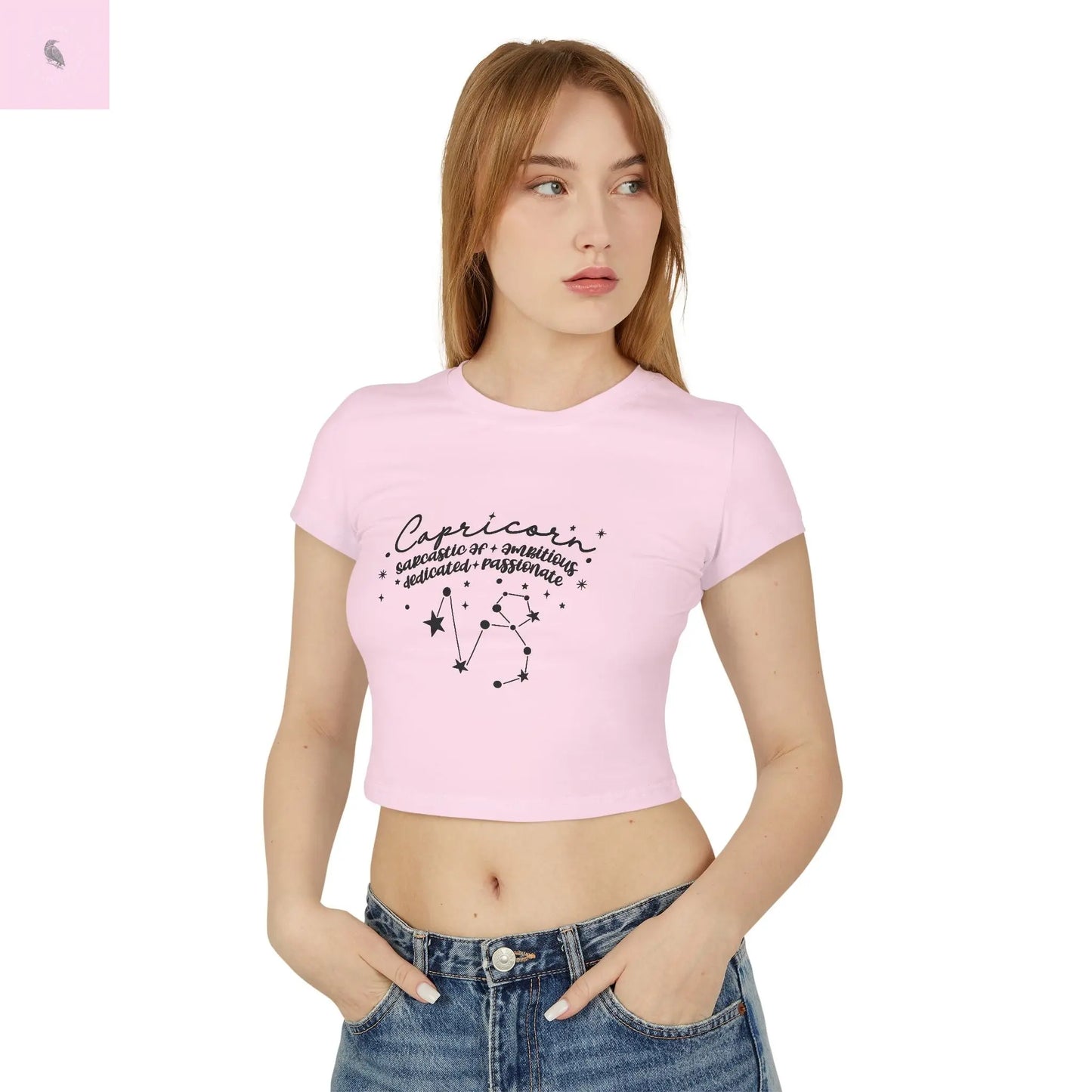 Capricorn Astrology Lover Baby Tee the flirty crow