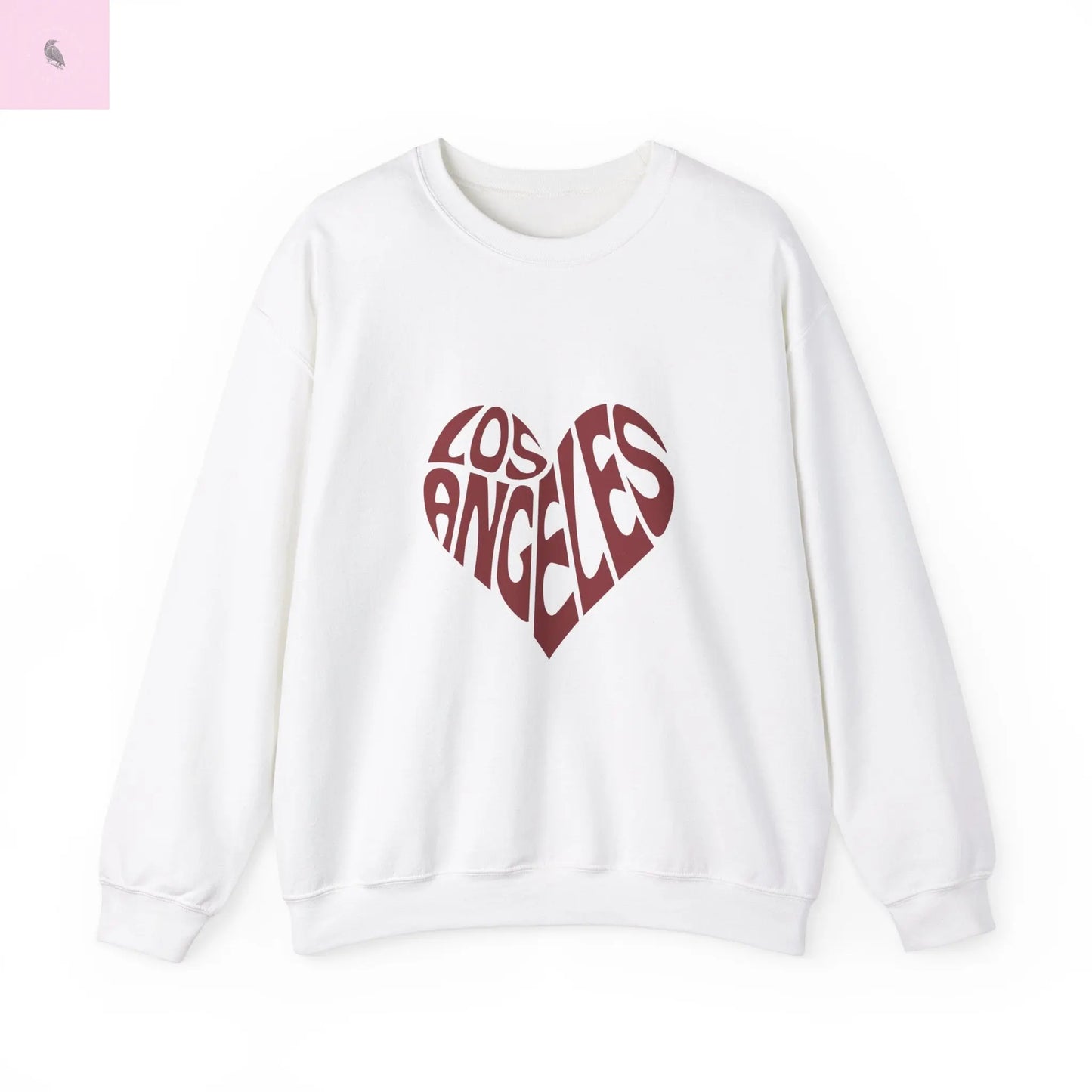 Los Angeles Heart Crewneck Sweatshirt the flirty crow
