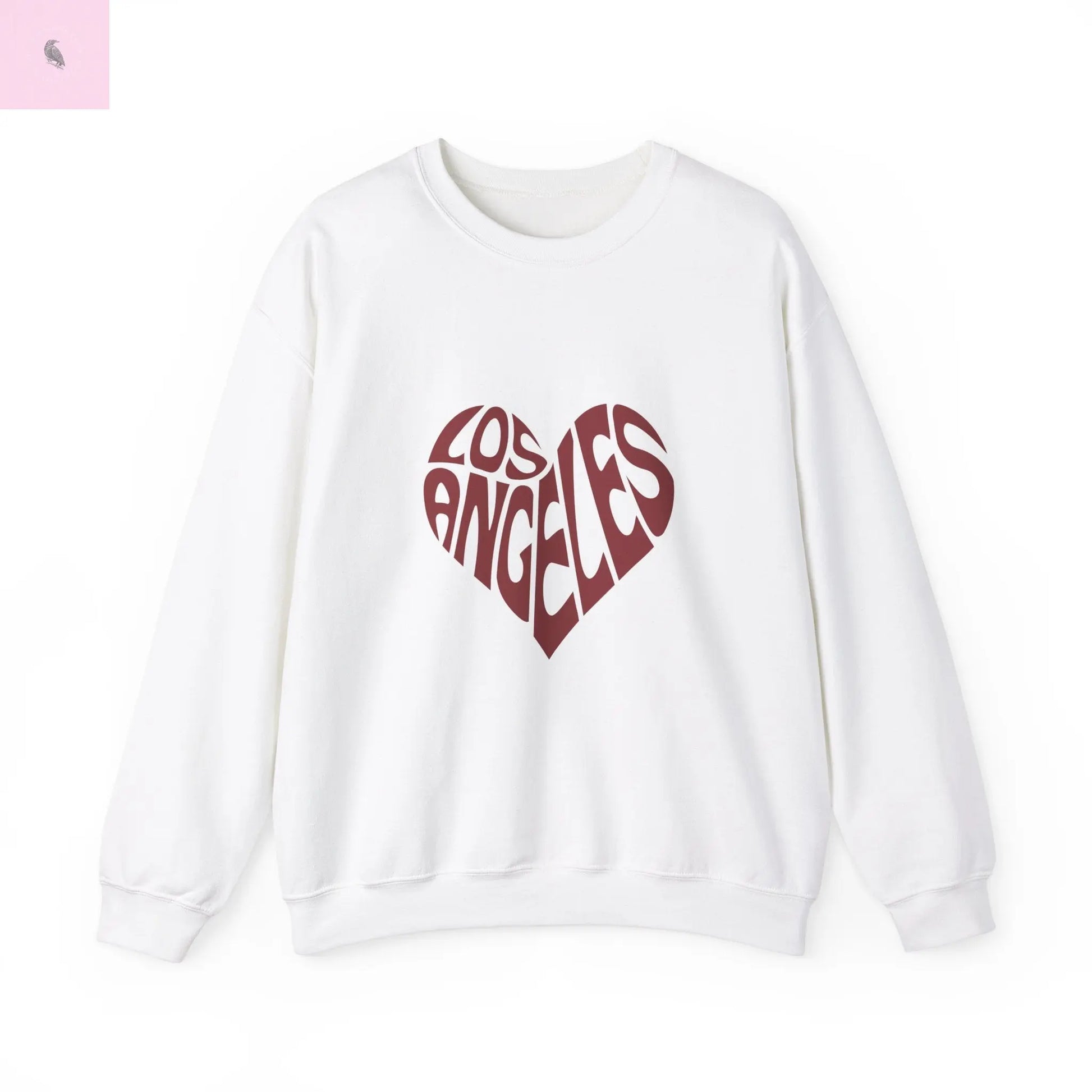 Los Angeles Heart Crewneck Sweatshirt the flirty crow
