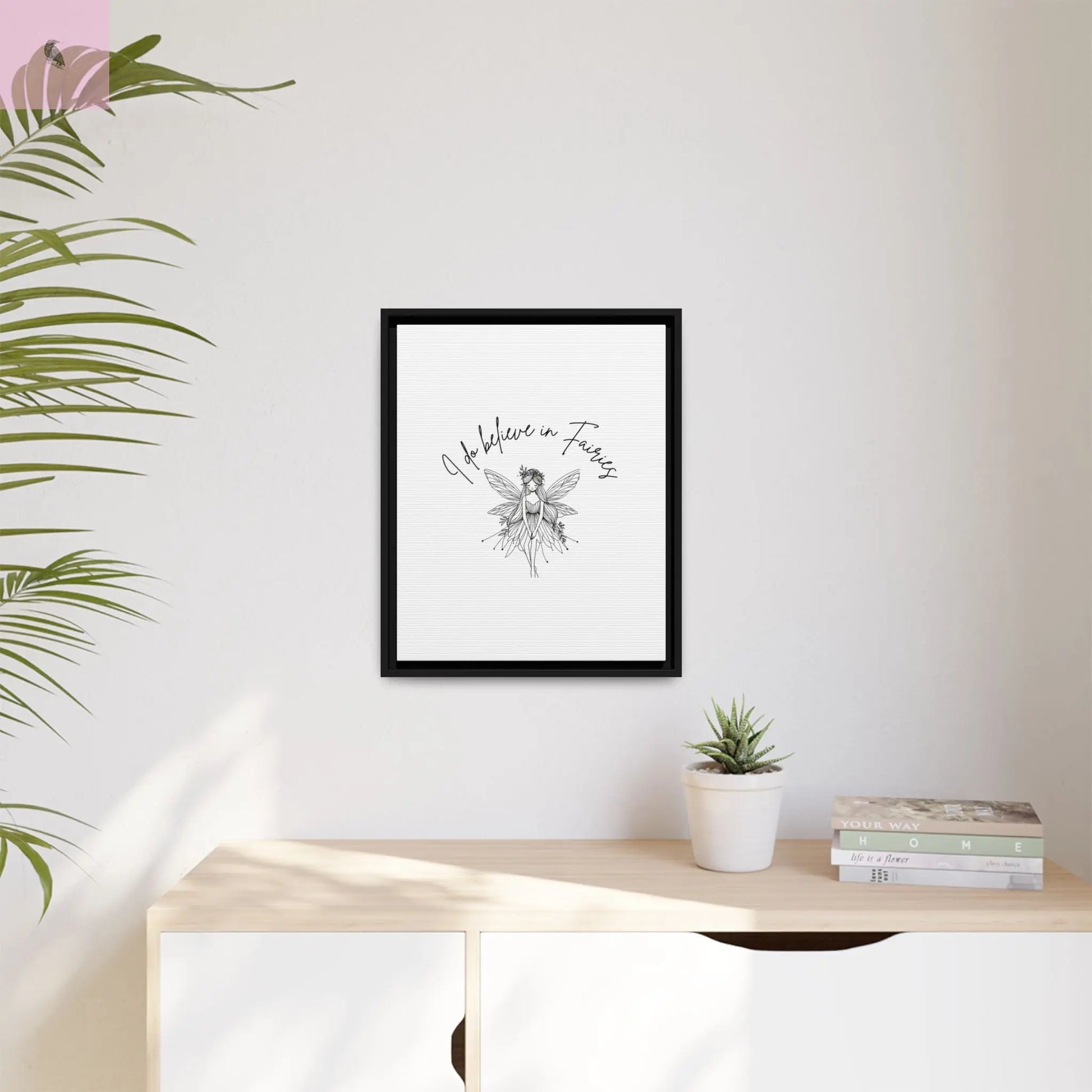 Fairies Canvas, Framed (Multi-color) - The flirty crow