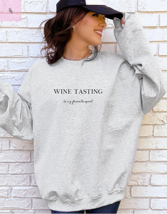 Wine Tasting Unisex Sweatshirt - Wine Lovers Gift the flirty crow