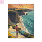 Stretched Canvas Wall Art, Sunset Cliffs San Diego Decor, Beach Wall Art, Coastal Art for Home, Travel Gift, Vacation Decor Printify