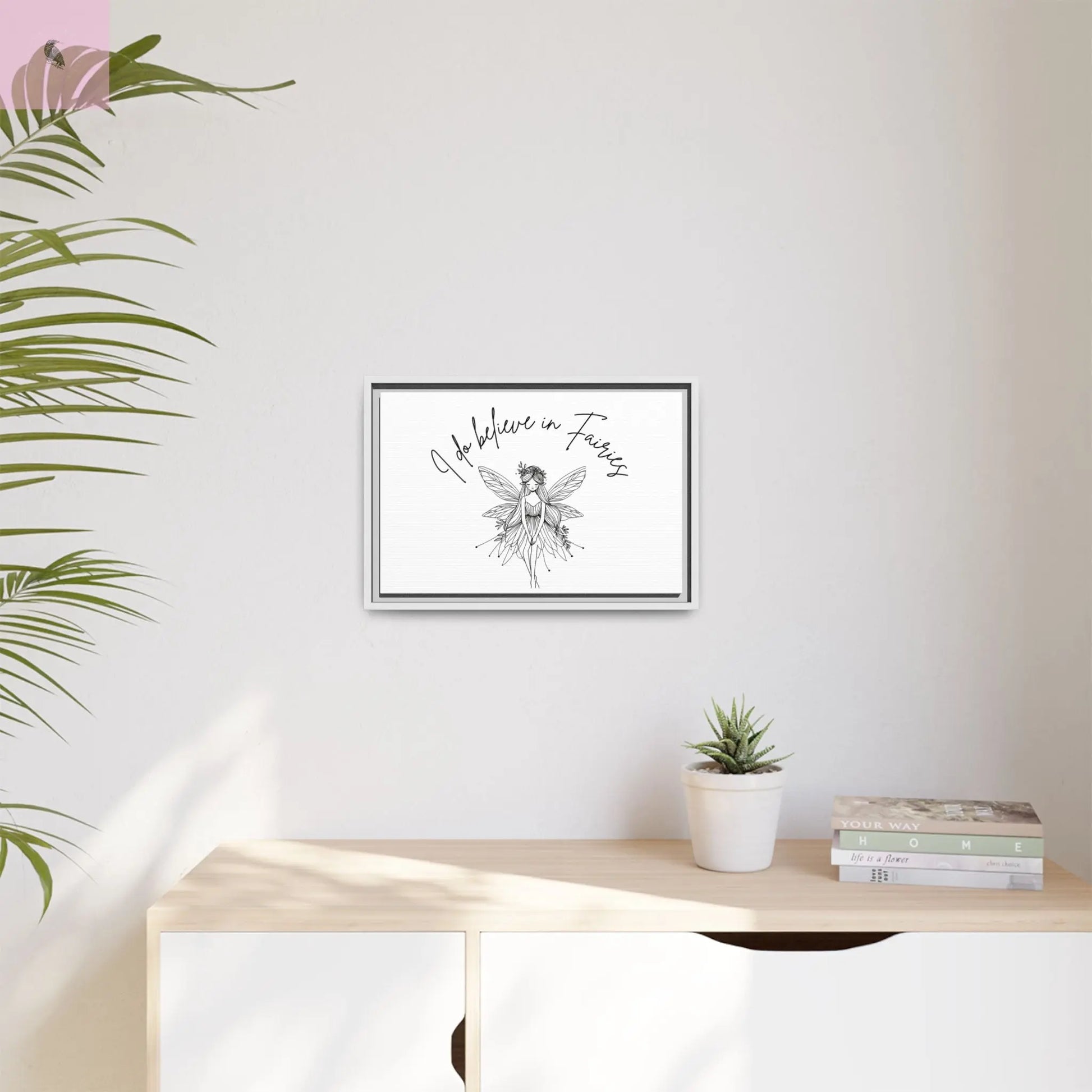 Fairies Canvas, Framed (Multi-color) - The flirty crow