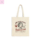 Fun wine Cotton Canvas Tote Bag. 15x16 the flirty crow