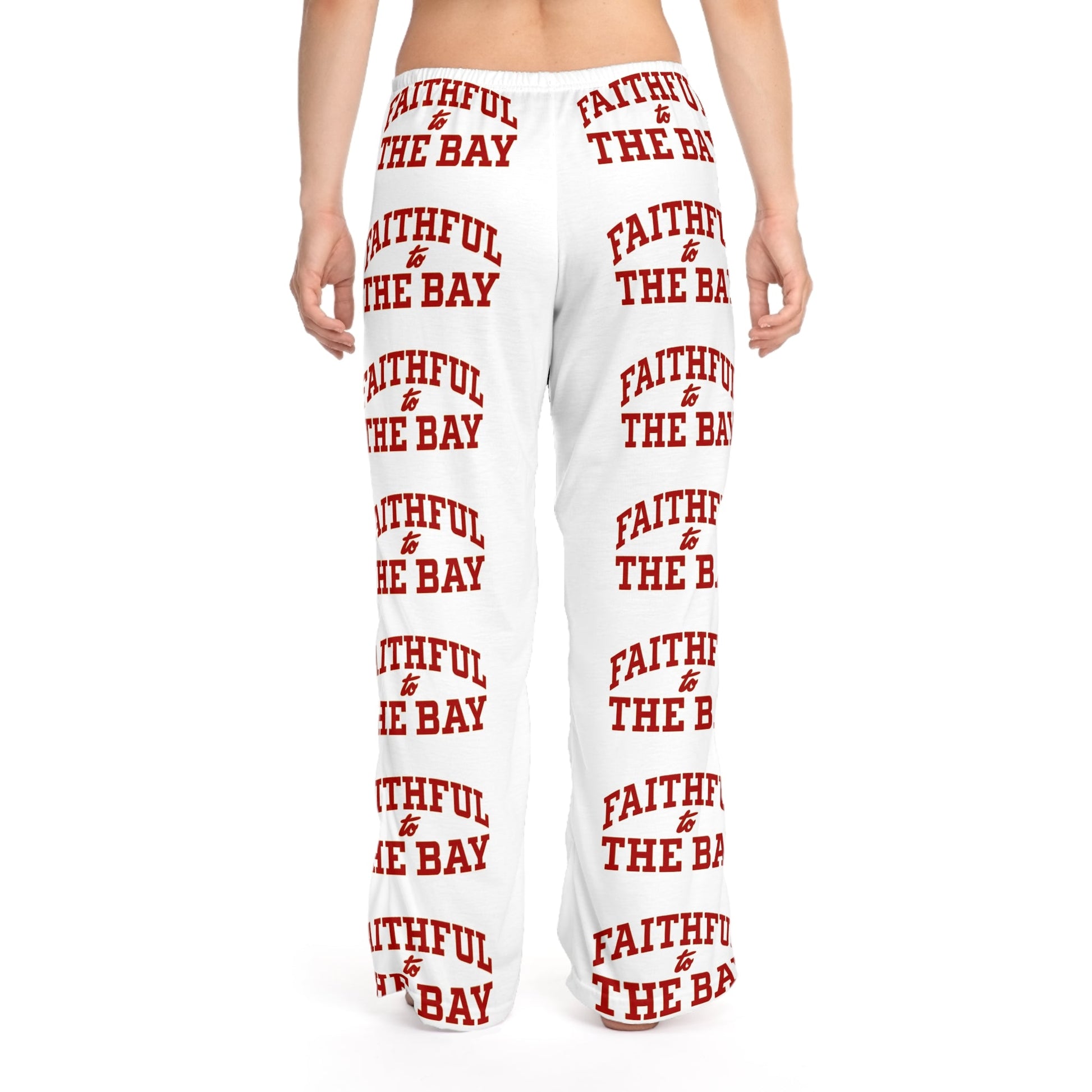 49ers Women's Pajama Pants, Faithful to the Bay,Niners Sleepwear, 49er  Loungewear, Gift for 49ers fans Printify