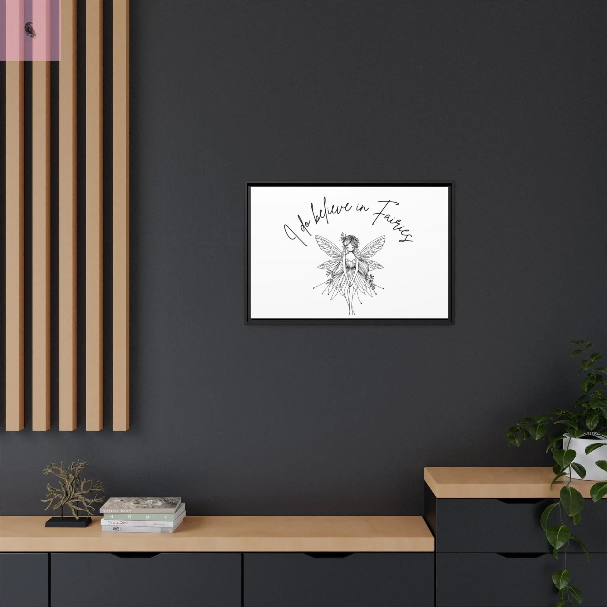 Fairies Canvas, Framed (Multi-color) - The flirty crow