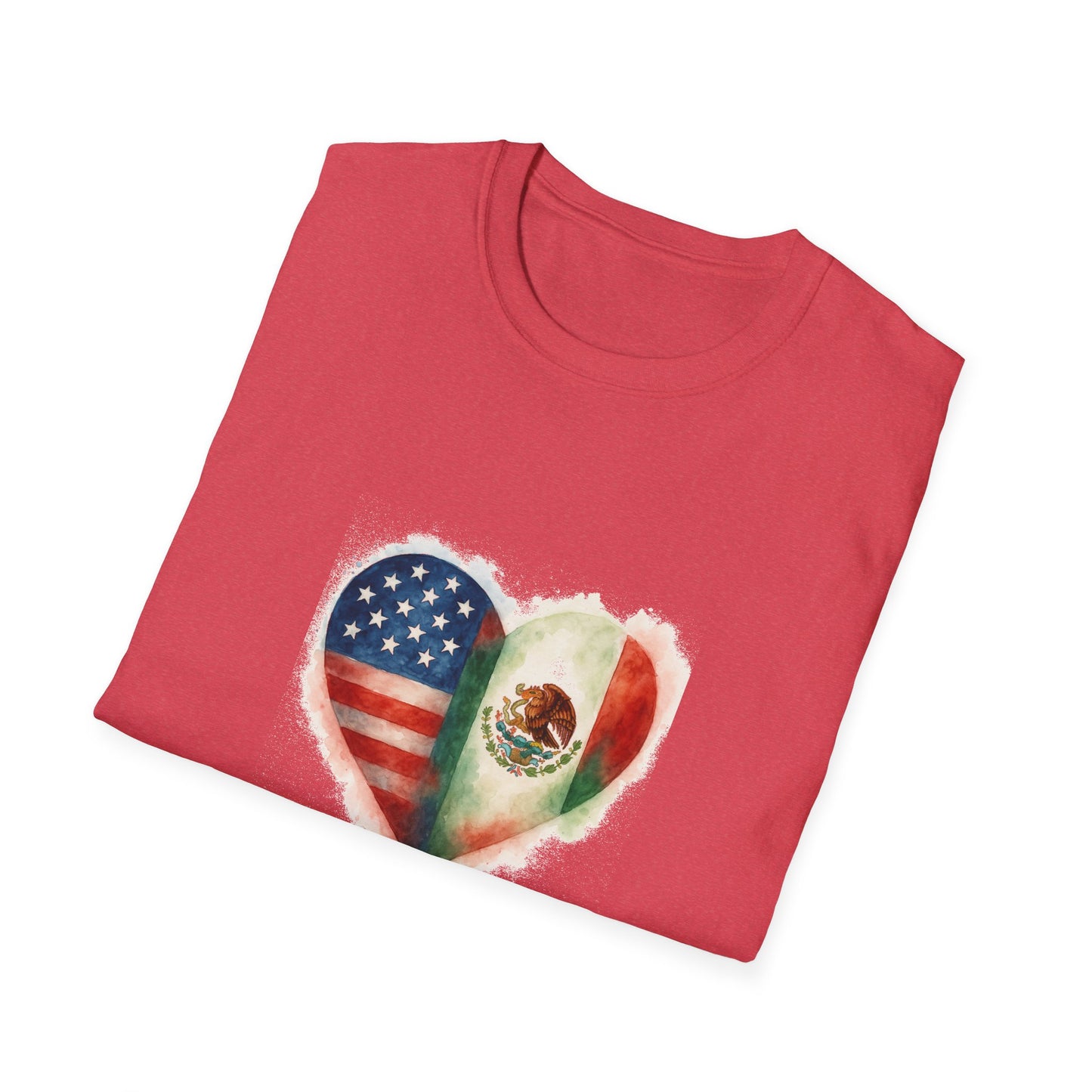 Hispanic Heritage Mexico America Flags Unisex T-Shirt