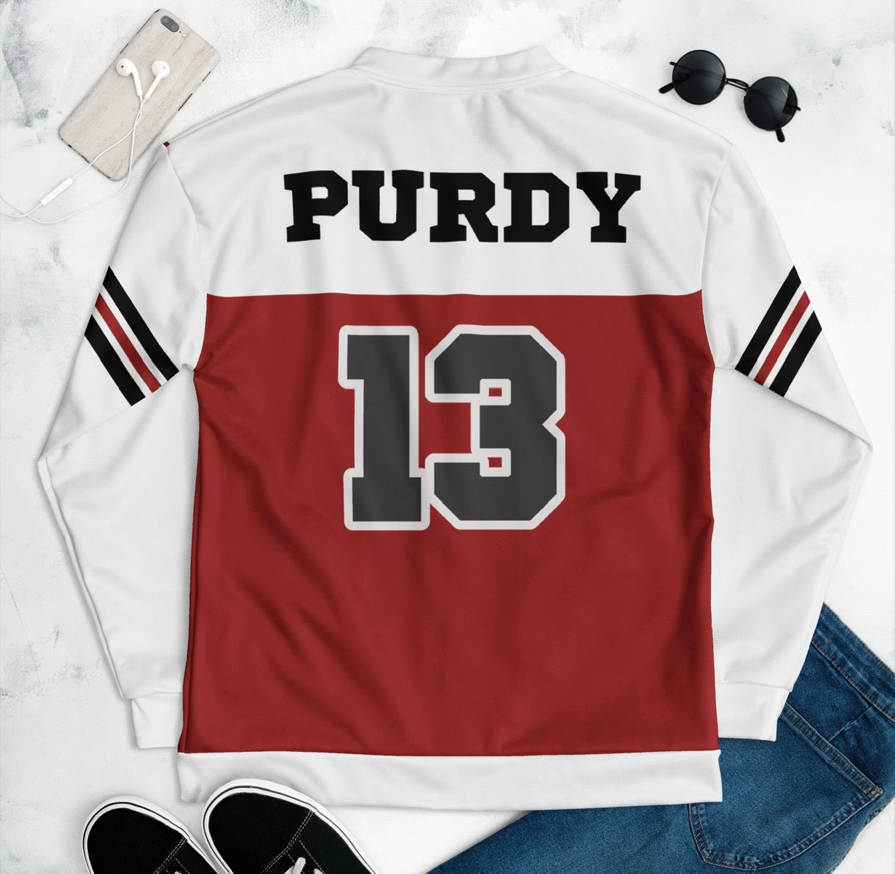 SF football Unisex Bomber Jacket The flirty crow