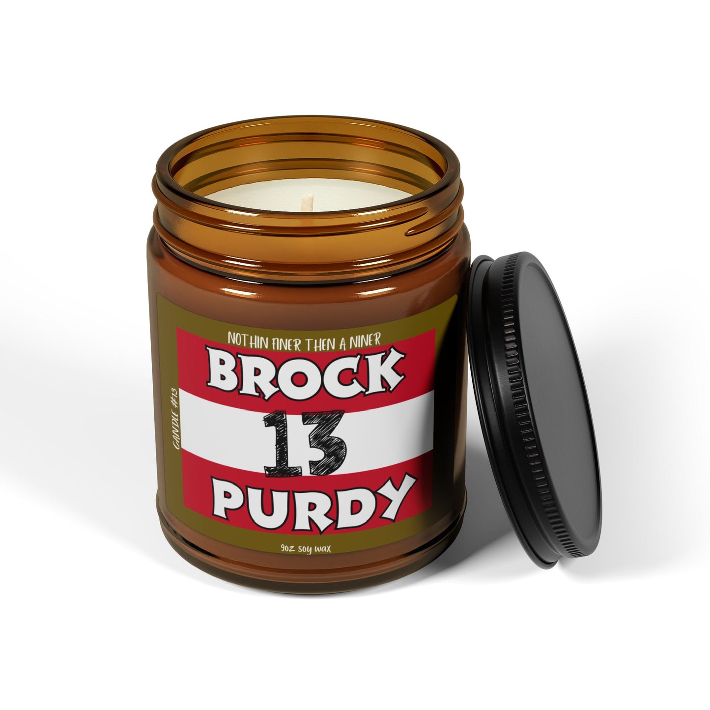 Brock Purdy 13 Soy wax vegan Candle