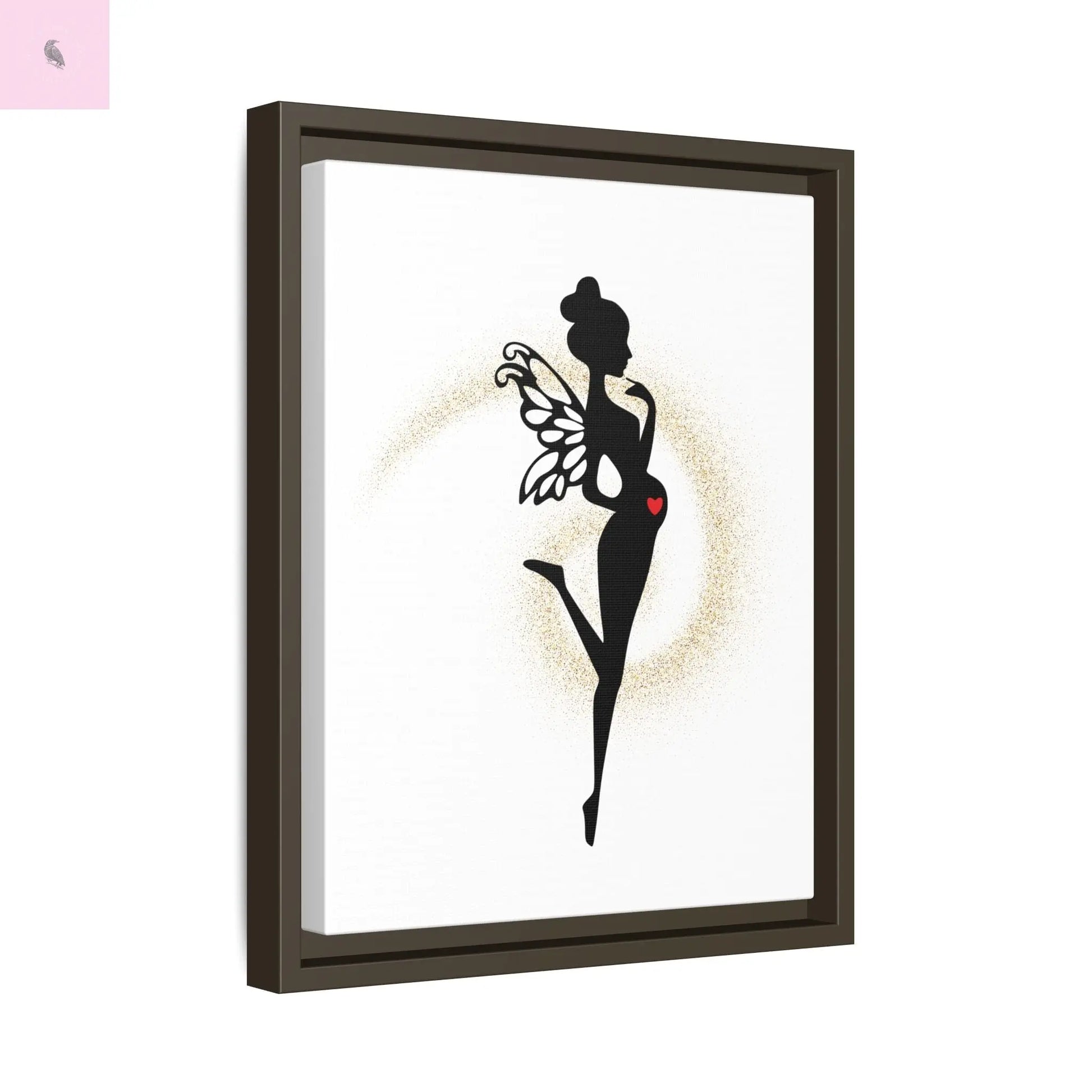 Framed Fairy Art Print - Enchanting Decor for Expecting Mothers, Baby Shower Gift, Elegant Nursery Wall Art, Whimsical Home Accent The flirty crow