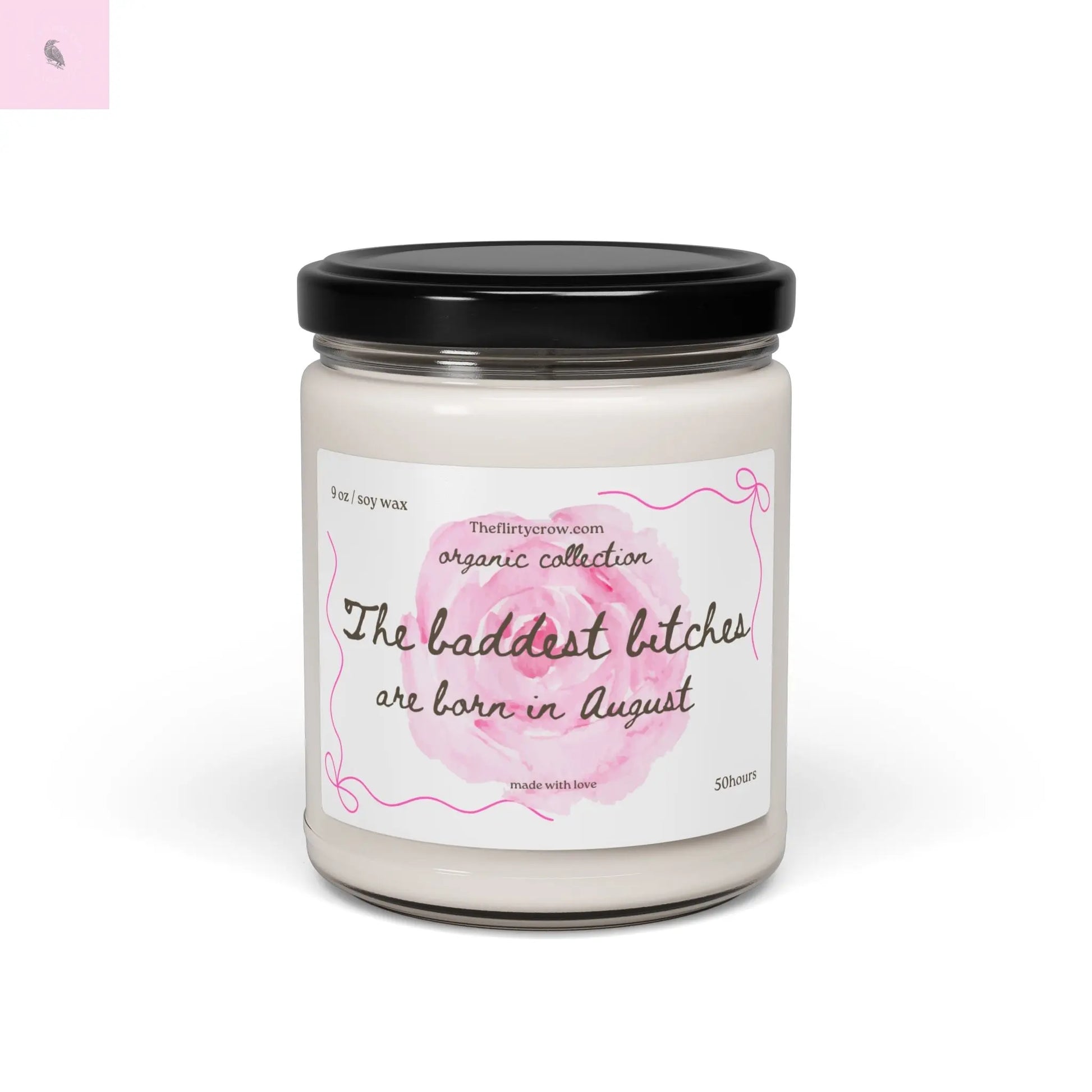 August  birthday gift,  Soy Candle, gift for her, Coquette design, cherry lover gift, home fragrance The flirty crow