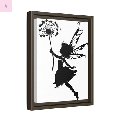 Framed canvas Fairy Silhouette Wall Art, Fairy lover Home Decor, Whimsical Framed Canvas, Fairy Gift, Kids Room Decoration, Nursery Art The flirty crow