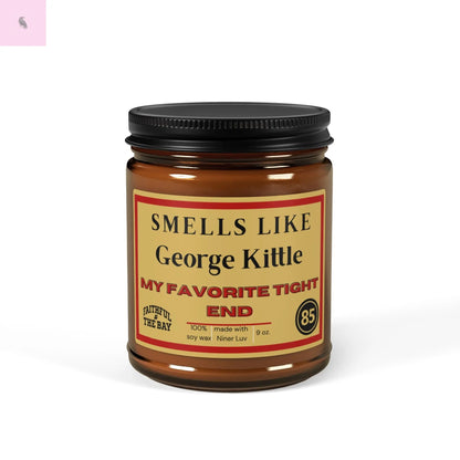 George Kittle 49ers Soy Candle  Amber Jar Football Fan Candle (9oz, Scented) The flirty crow