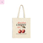 Fresh cherries cotton Canvas Tote or grocery tote the flirty crow