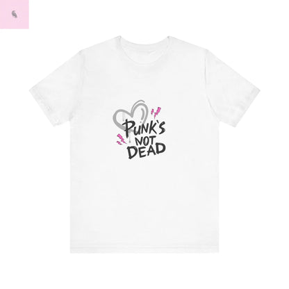 Punks Not Dead Cute Trendy Unisex Tshirt, Fashion Tee, Graphic Tee, Hipster Shirt, Alternative Clothing, Music Lover Gift the flirty crow