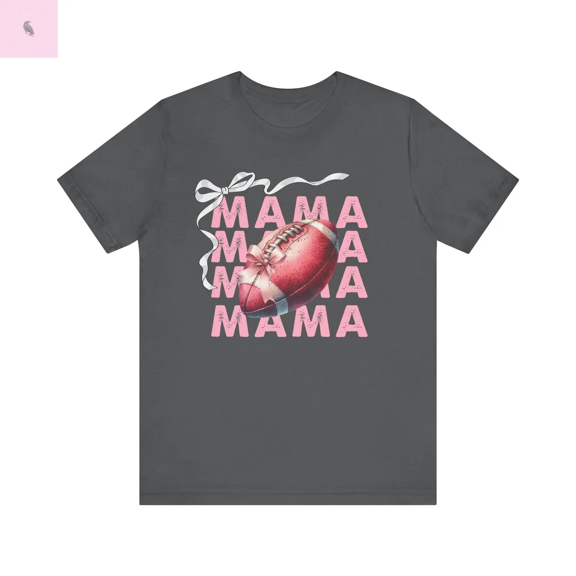 Football mama graphic soft cotton short sleeve quality printed  tee. Sports lover gift. the flirty crow