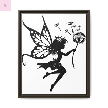 Framed Canvas Fairy Art, whimsical wall decor, nursery room art, gift for her The flirty crow