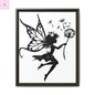 Framed Canvas Fairy Art, whimsical wall decor, nursery room art, gift for her The flirty crow