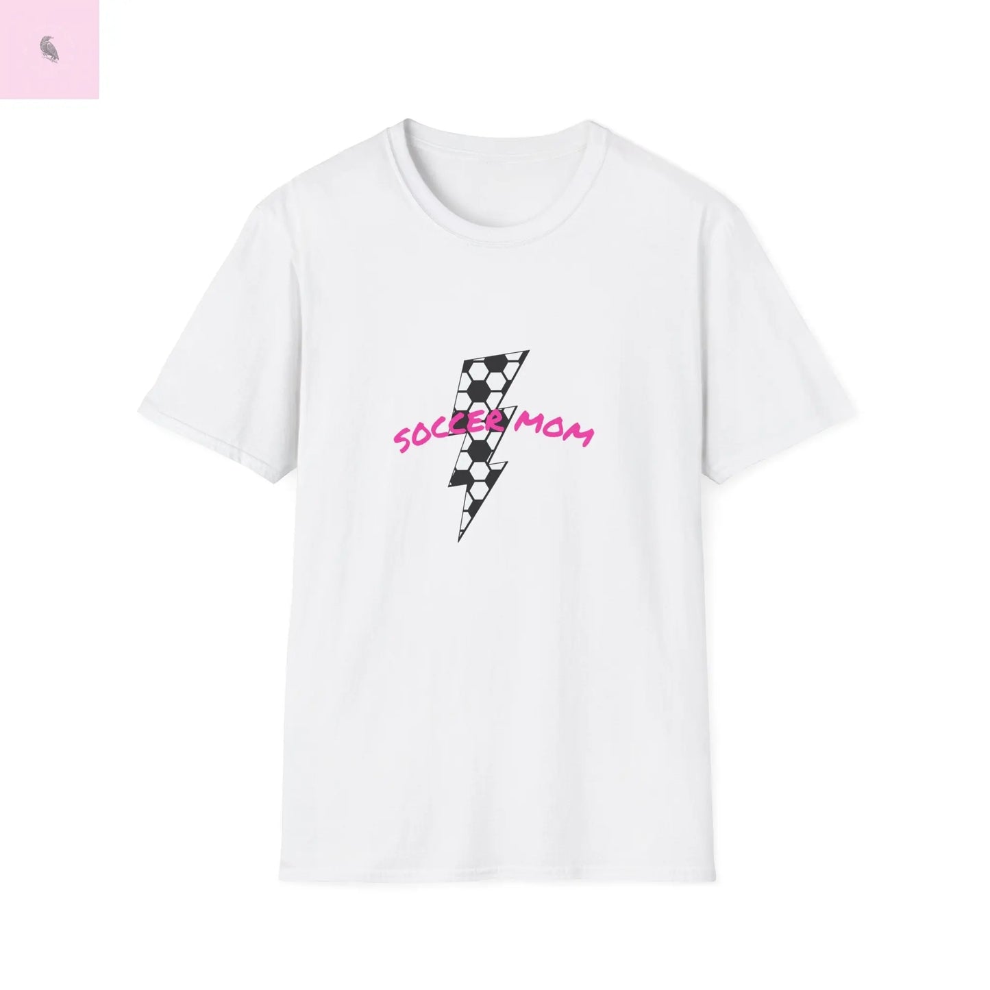 Soccer mom  Softstyle  cotton T-Shirt the flirty crow