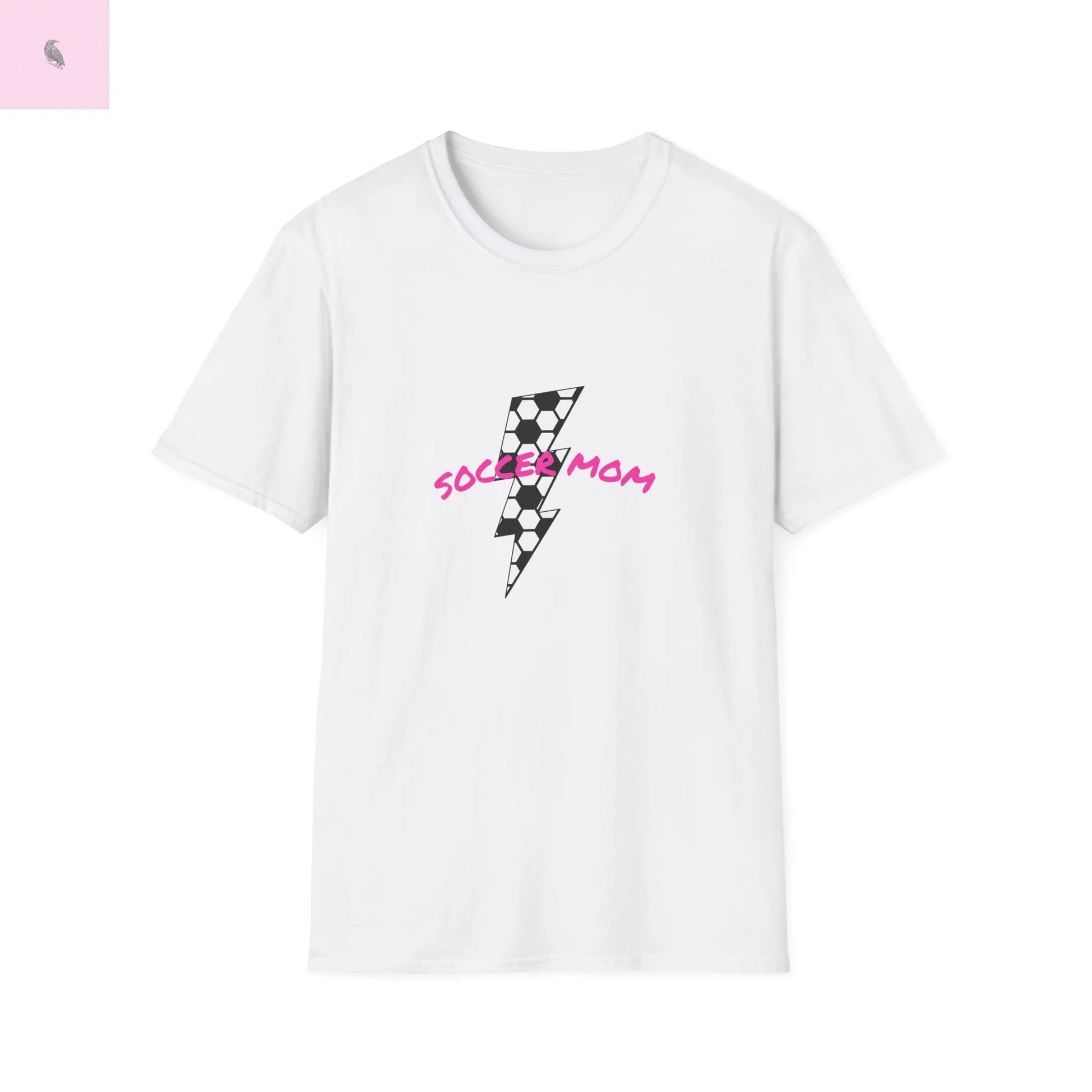 Soccer mom  Softstyle  cotton T-Shirt the flirty crow