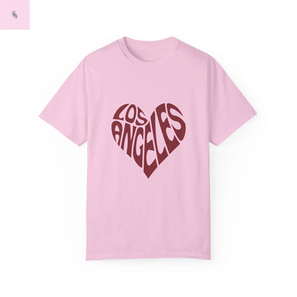 Los Angeles Heart Unisex Custom Colors  T-Shirt the flirty crow