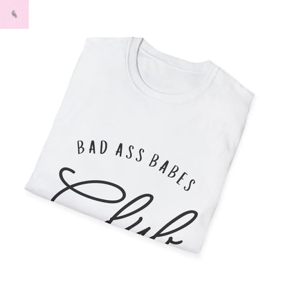 women's babes club unique fun cotton  Softstyle T-Shirt the flirty crow