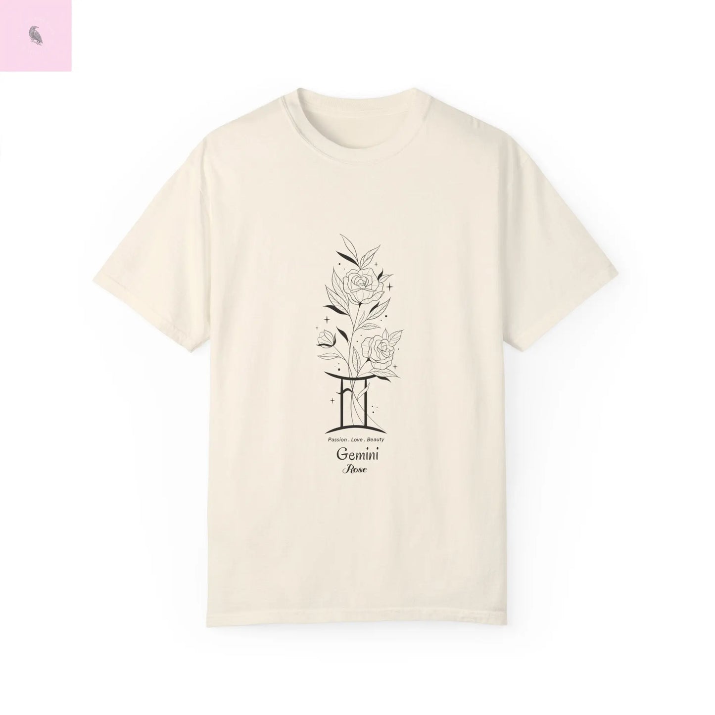 Gemini birth flower T-Shirt for Astrology Lovers The flirty crow