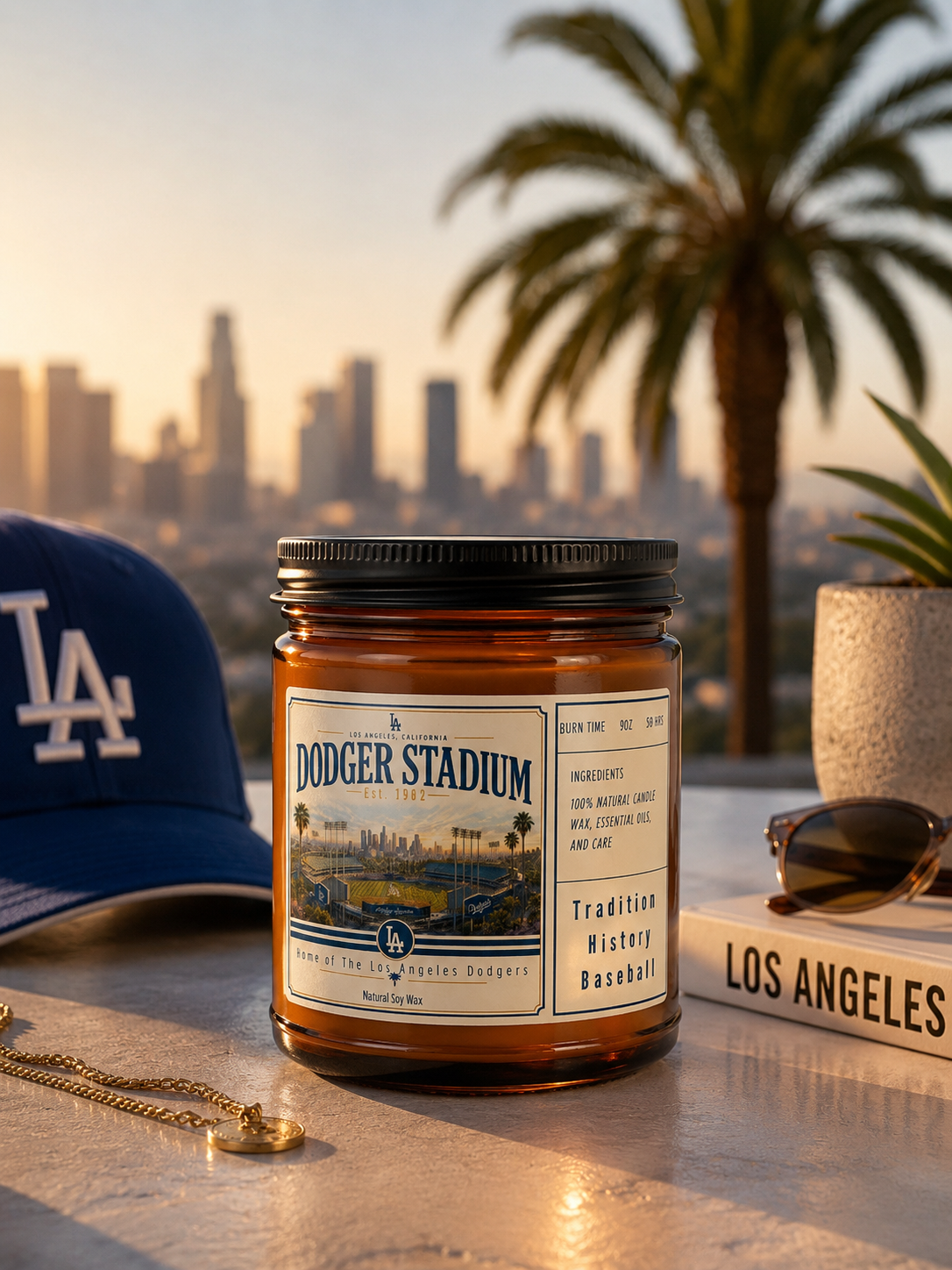 Dodger Stadium Soy wax candle The flirty crow