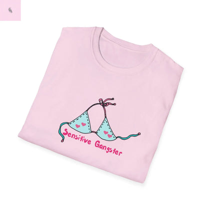 Sensitive Gangster T-Shirt, Funny beach Tee, love island tshirt, Gift for her, Summer top,  Casual Wear, The flirty crow
