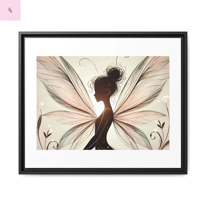 Framed Canvas Fairy wall art - The flirty crow
