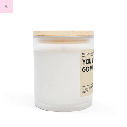 Sunset lover Frosted Glass Candle, 11oz the flirty crow
