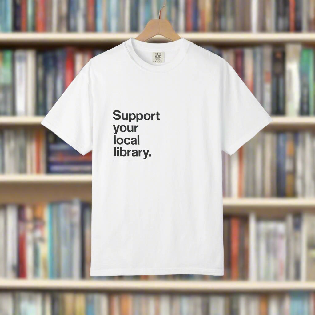 Book lovers unisex  T-Shirt, librarian tee,  Gift for Book Lovers, Comfort Colors tshirt, Library Fundraiser, Reading Enthusiasts Printify