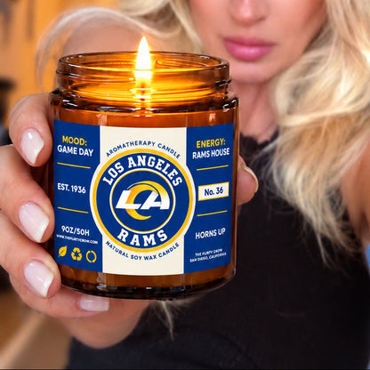 Los Angeles Rams Football Candle The flirty crow
