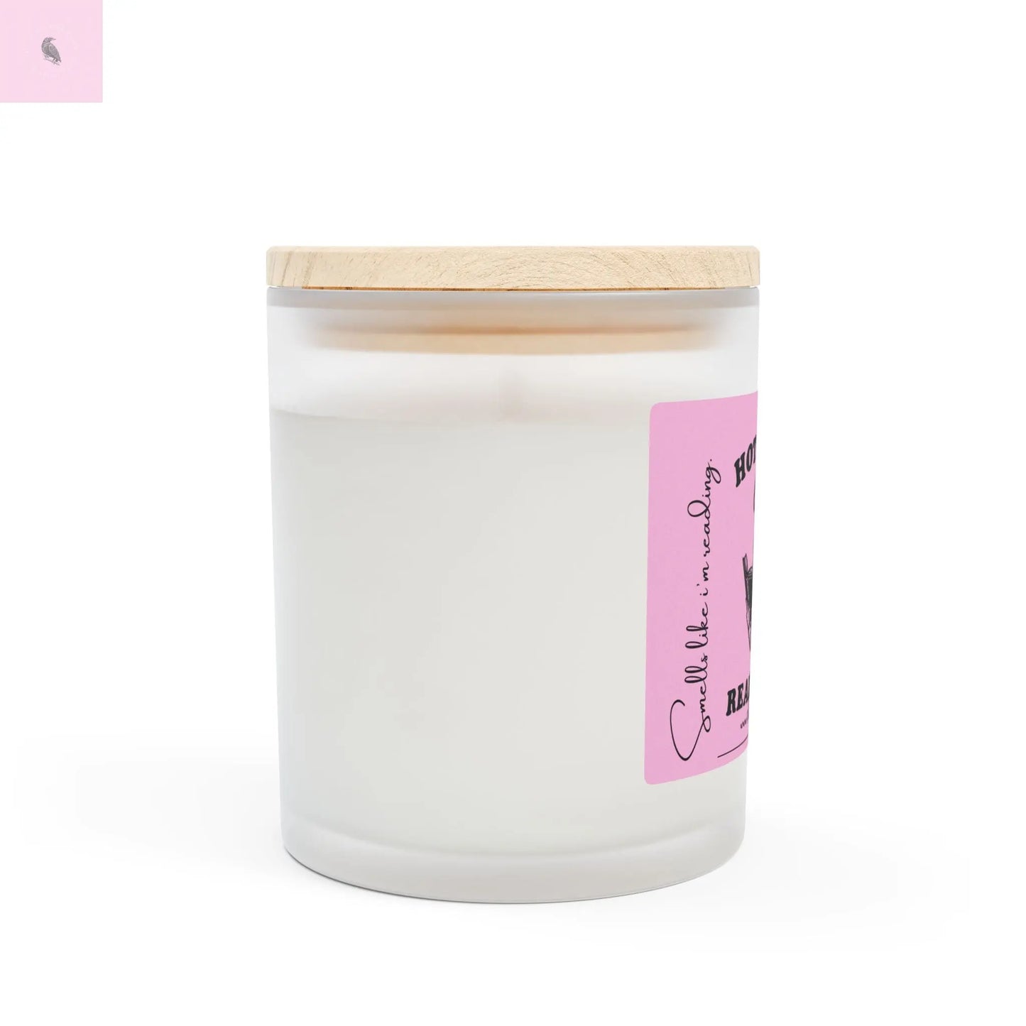 Hot Girls Read Books Frosted Glass Candle - 11oz Aromatherapy Candle for Book Lovers The flirty crow