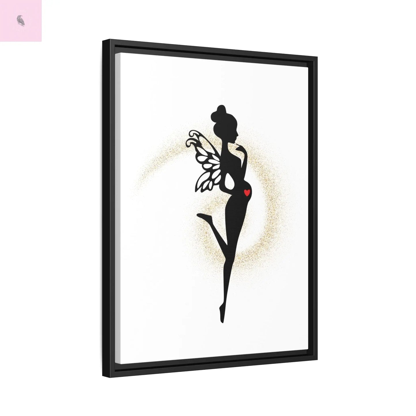 Framed Fairy Art Print - Enchanting Decor for Expecting Mothers, Baby Shower Gift, Elegant Nursery Wall Art, Whimsical Home Accent The flirty crow